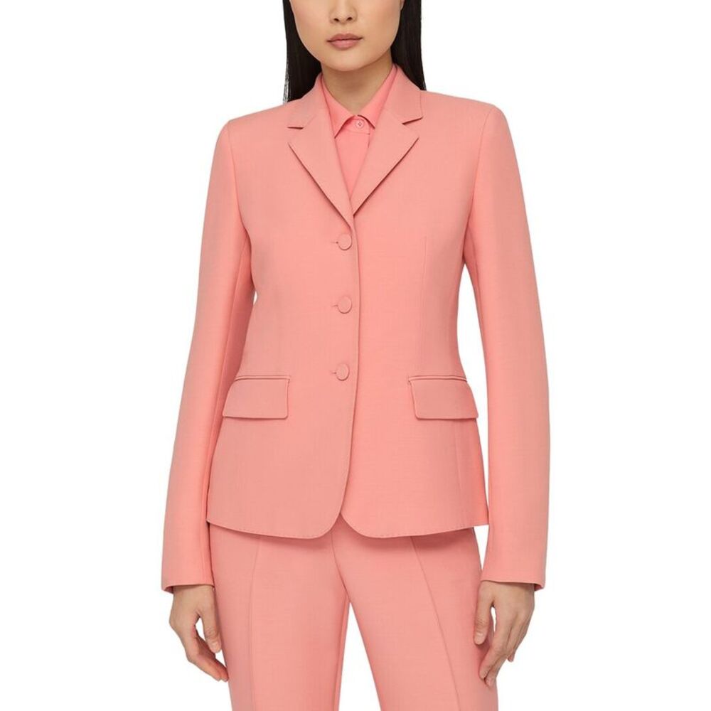 Lafayette 148 New York Womens Plus Three Button Wool & Silk-Blend Academy